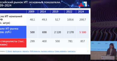 Объем российского ИТ-рынка составил более 5 трлн рублей по итогам 2023 года